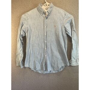 Polo Ralph‎ Lauren Blake Button Shirt Large  Pony Outdoor Dress Cotton